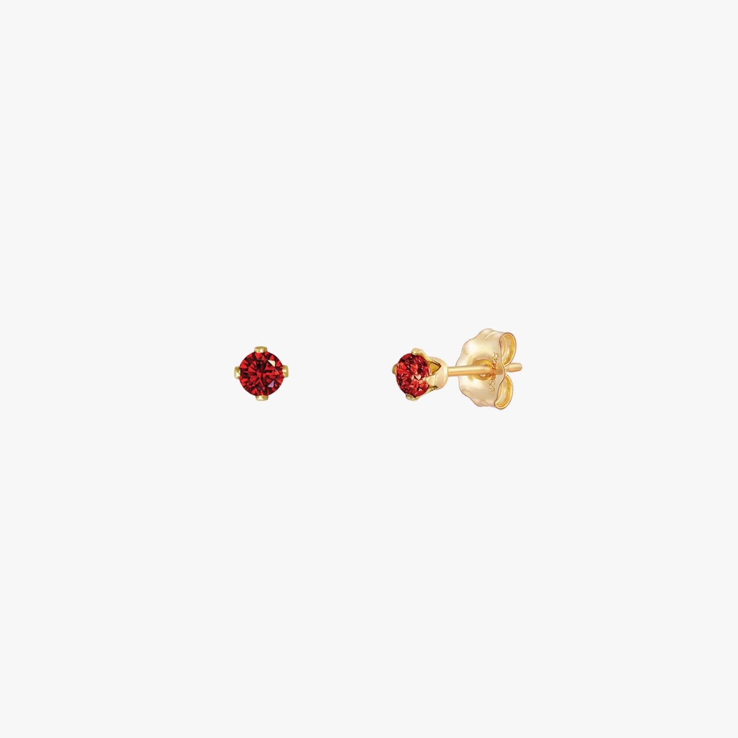 Sparkly Small Birthstones Stud Earrings