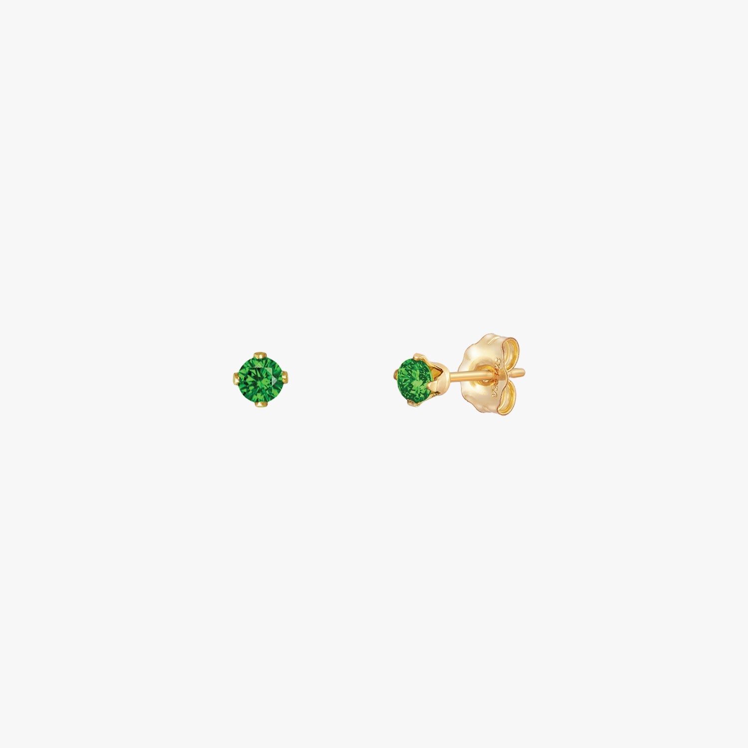Sparkly Small Birthstones Stud Earrings