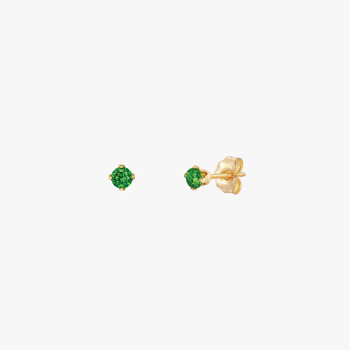 Sparkly Small Birthstones Stud Earrings