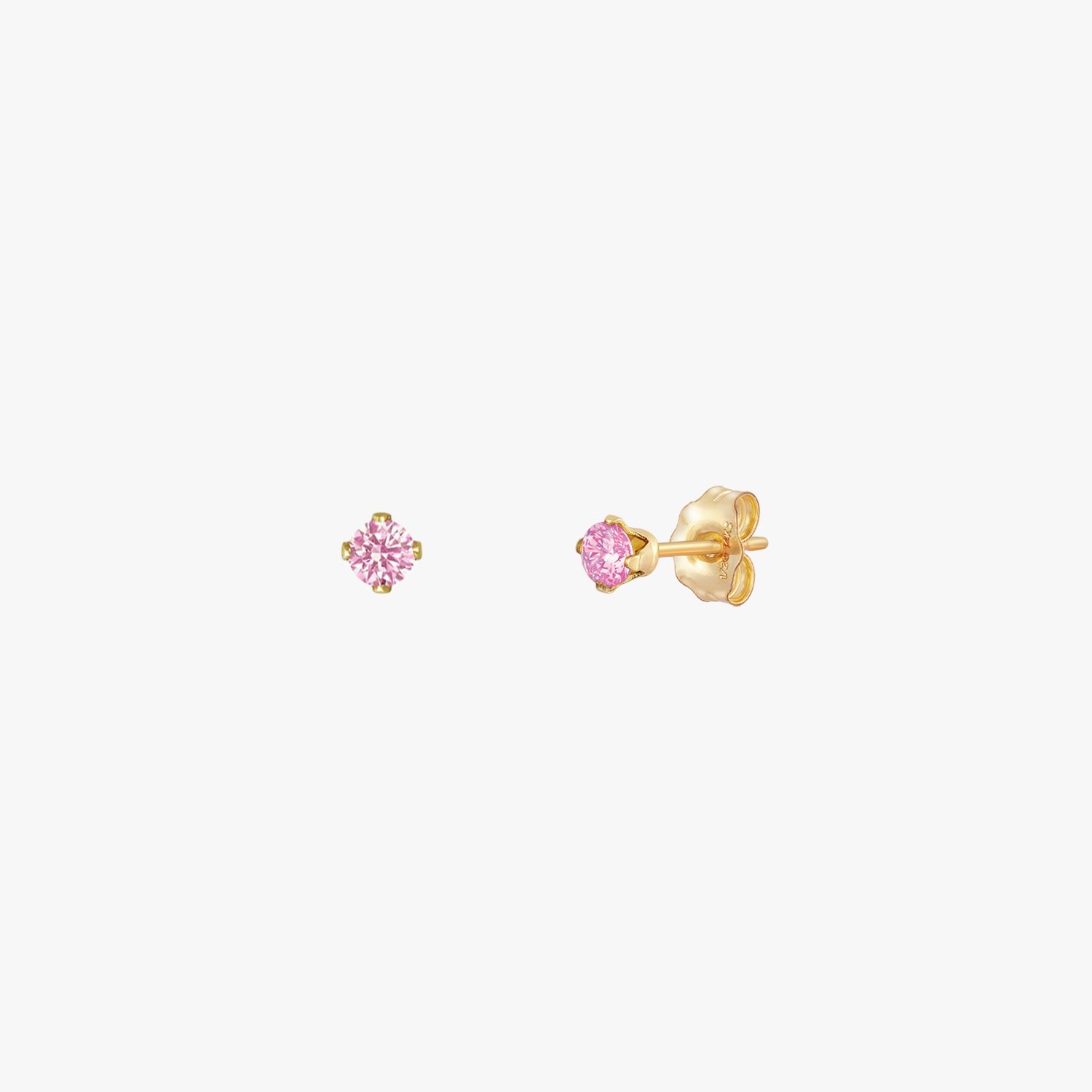 Sparkly Small Birthstones Stud Earrings