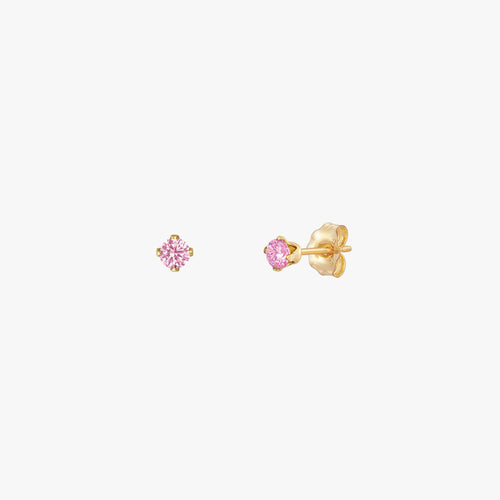 Sparkly Small Birthstones Stud Earrings