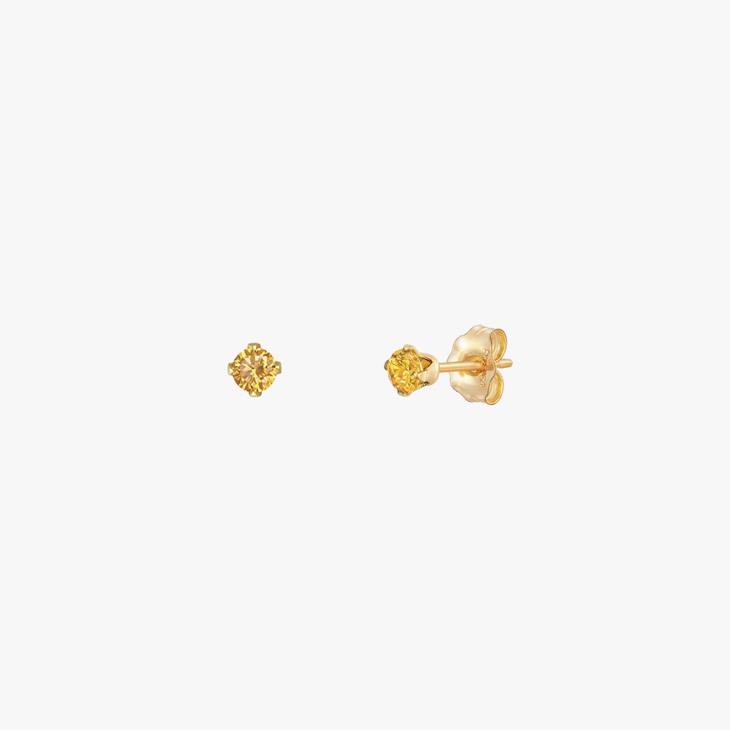 Sparkly Small Birthstones Stud Earrings
