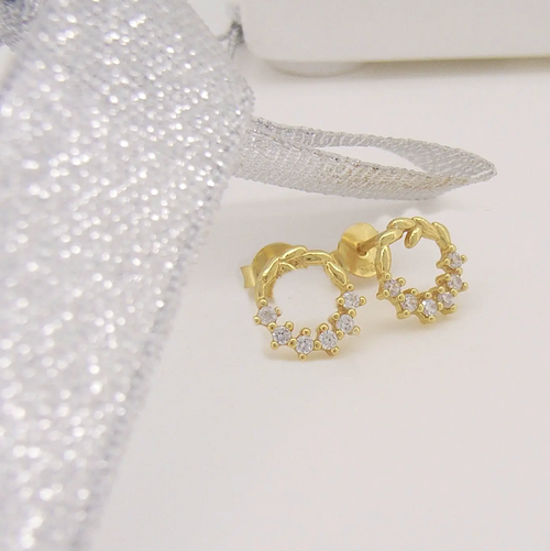 Sparkle Wreath Stud Earrings