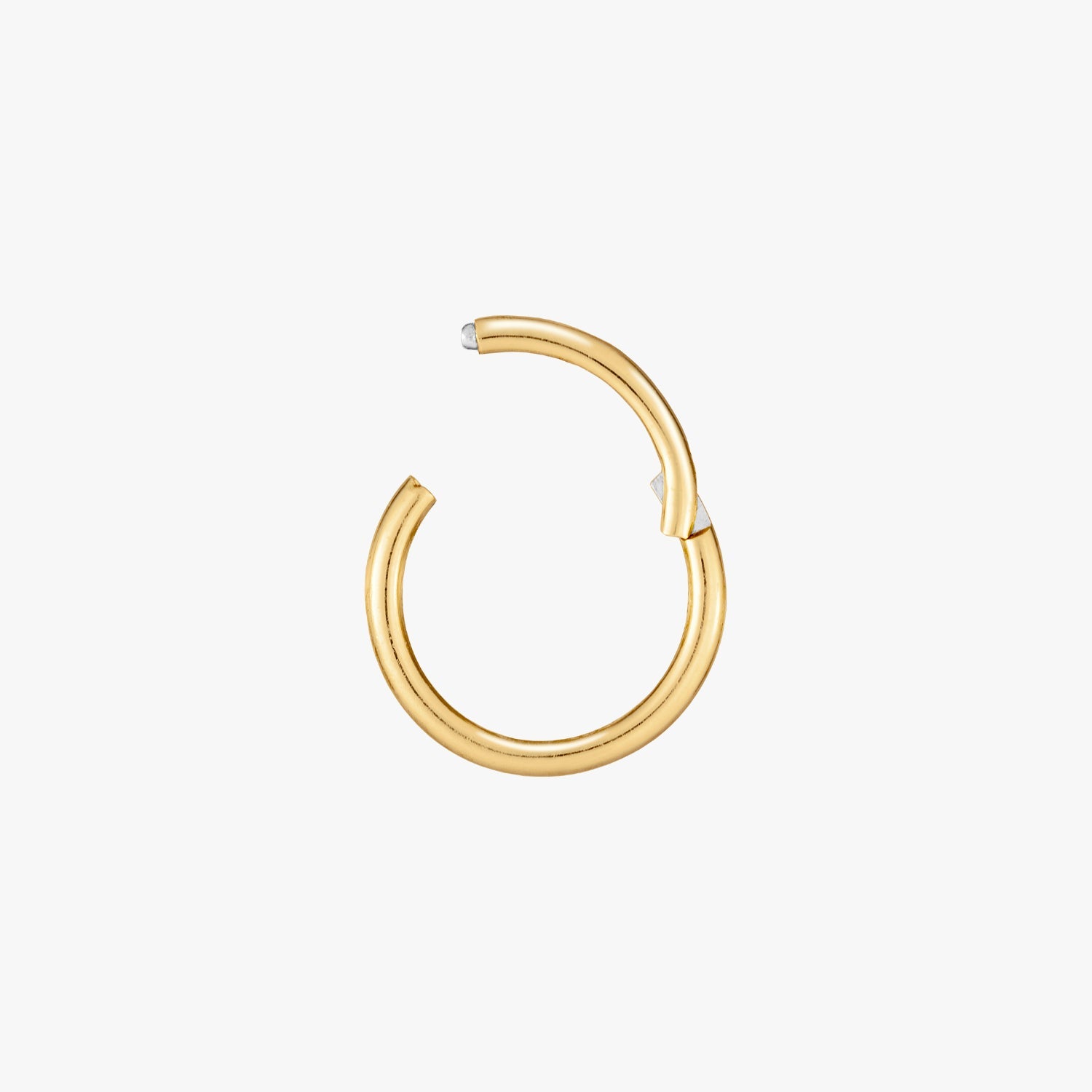 Surgical Steel Hinged Clicker Ring 8mm
