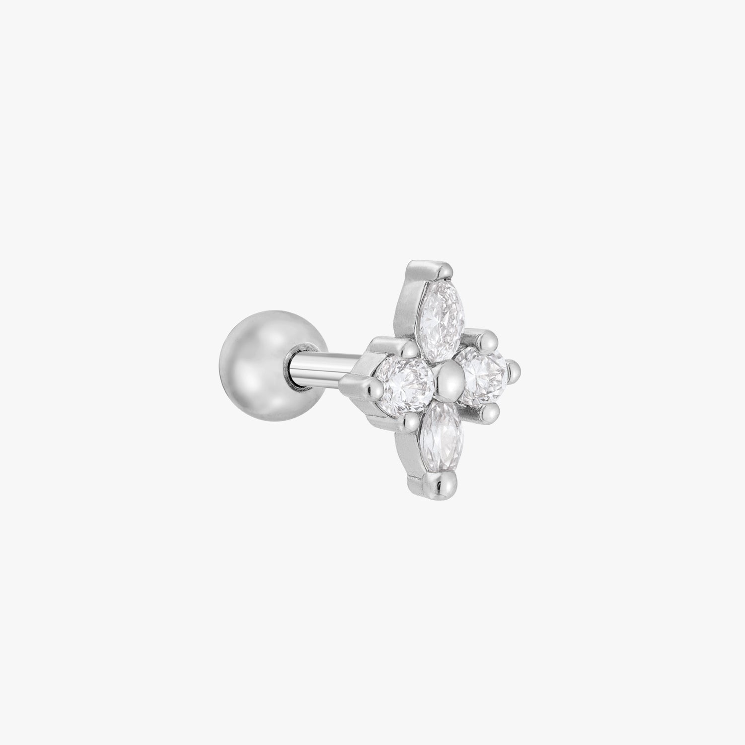 Princess Flower Cartilage Barbell