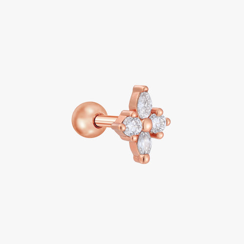 Princess Flower Cartilage Barbell