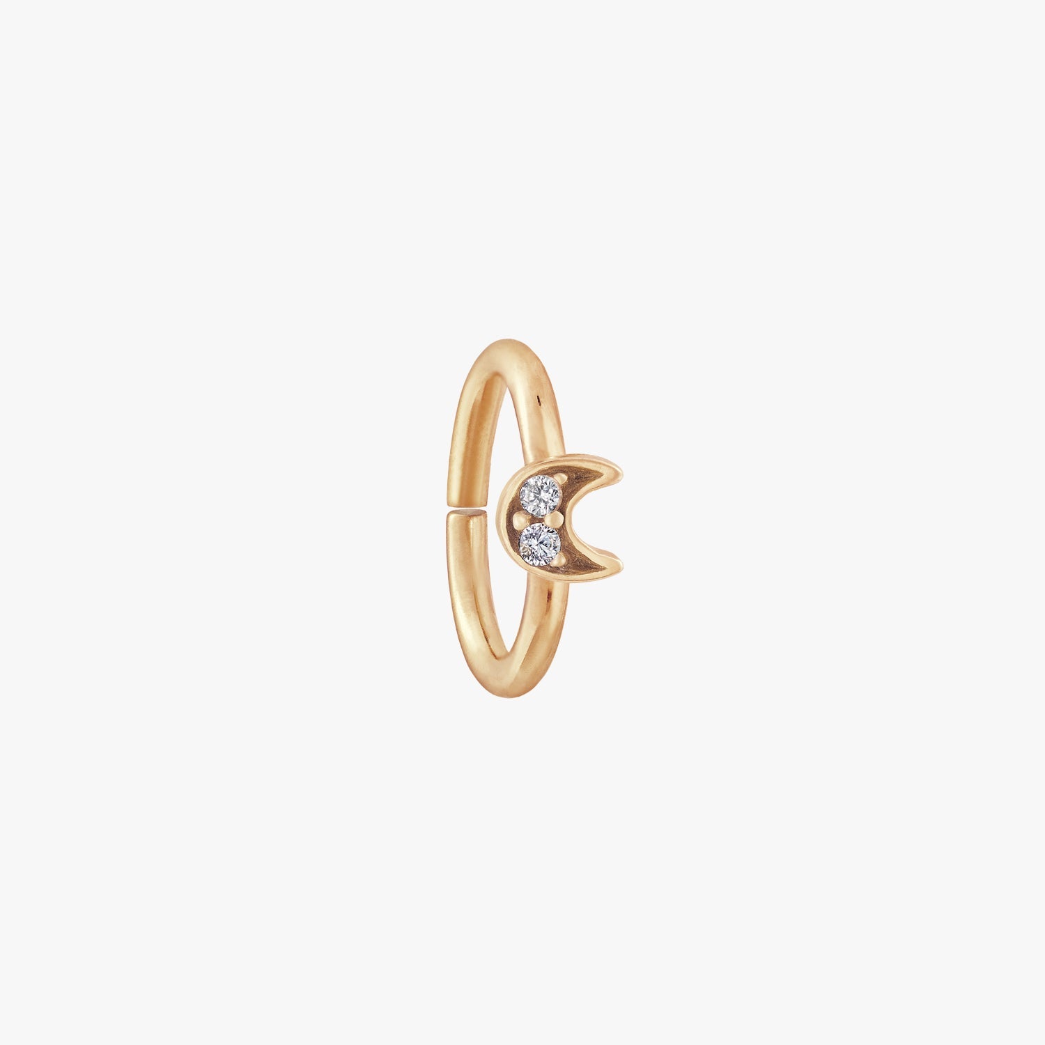 Tiny Crescent Seamless Ring
