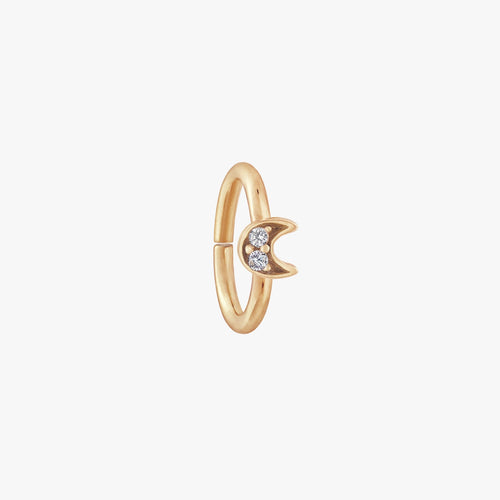 Tiny Crescent Seamless Ring
