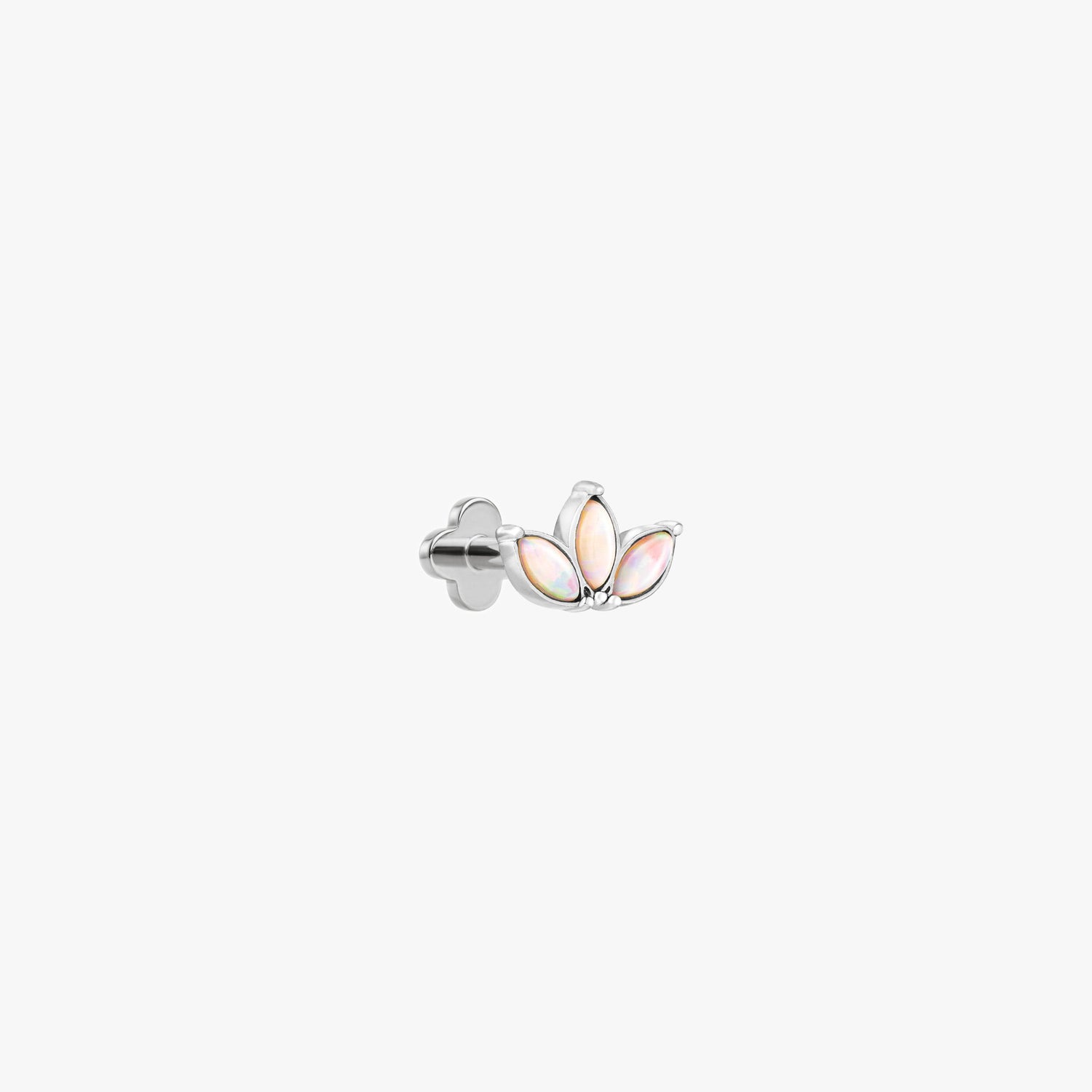Opal Trio Marquise Flatback Earring