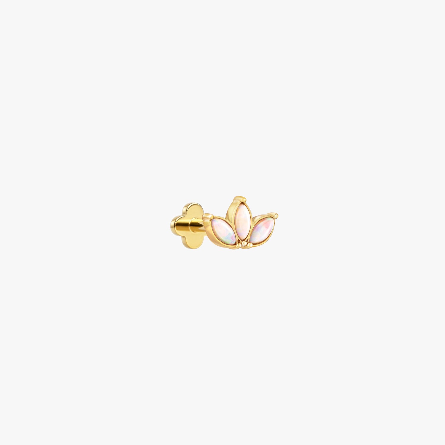Opal Trio Marquise Flatback Earring