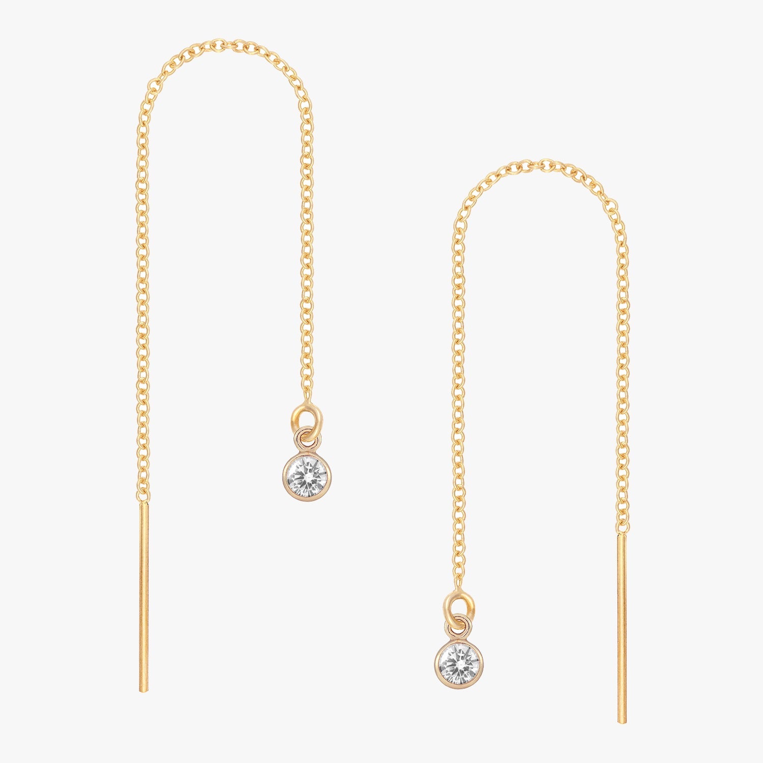 Little Bezel Ear Threader