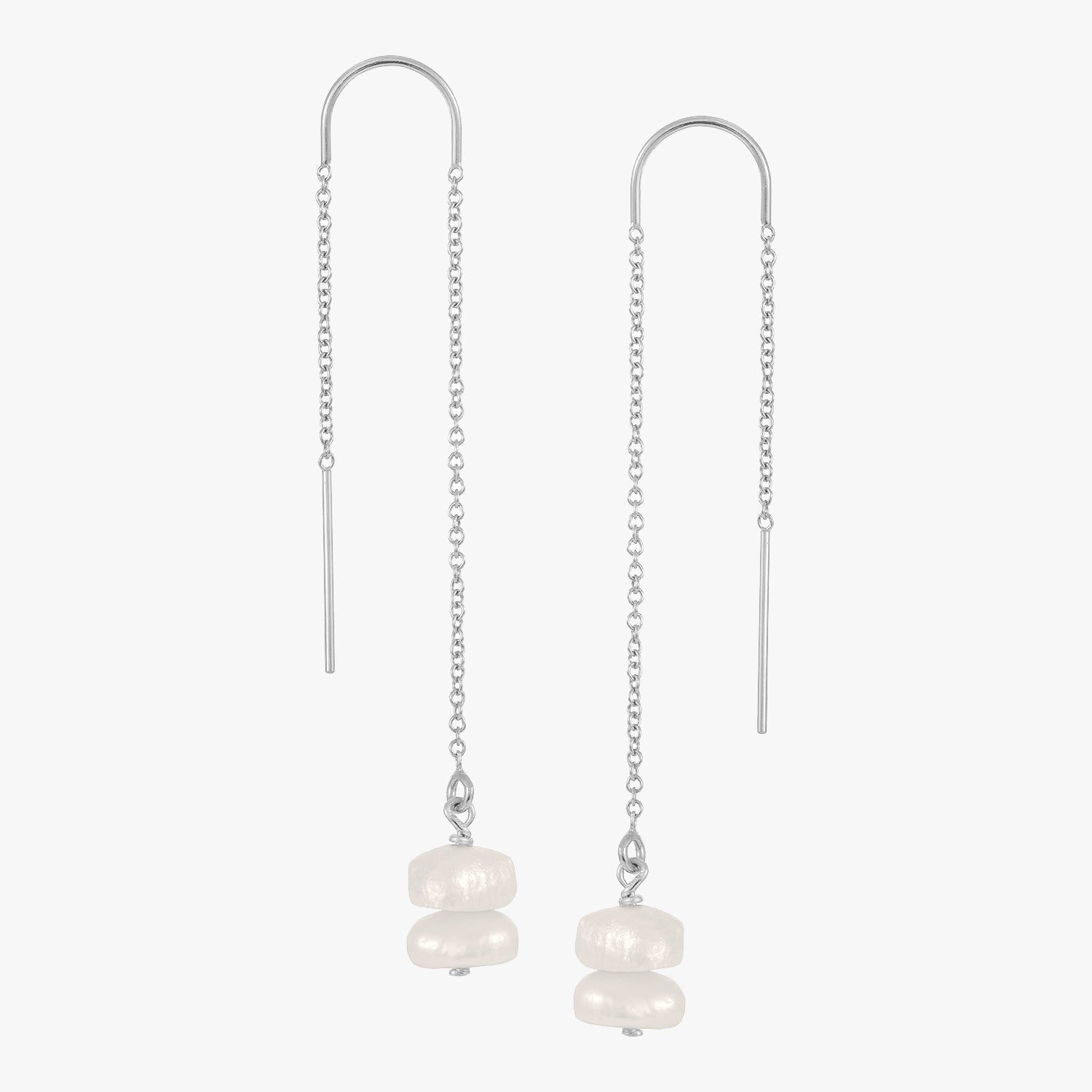 Baroque Pearl Threader Earrings