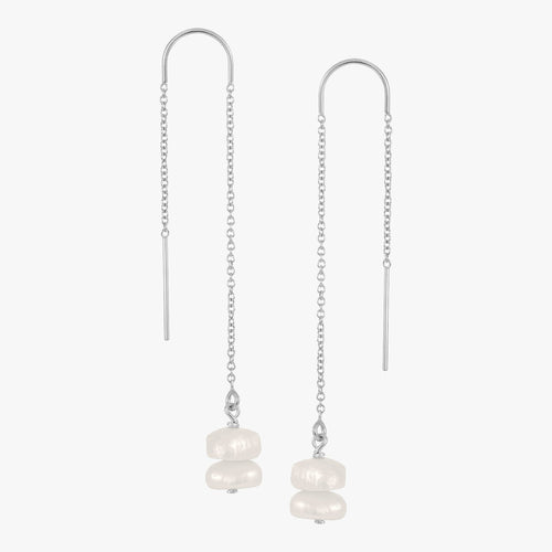 Baroque Pearl Threader Earrings