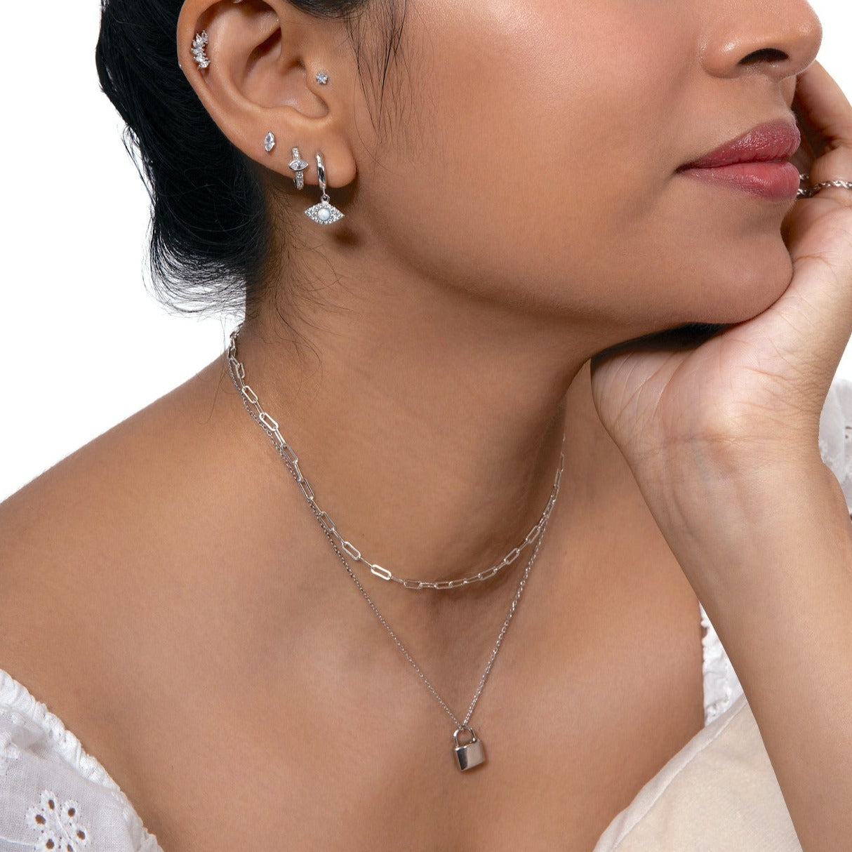 Paper Clip Chain Toggle Choker