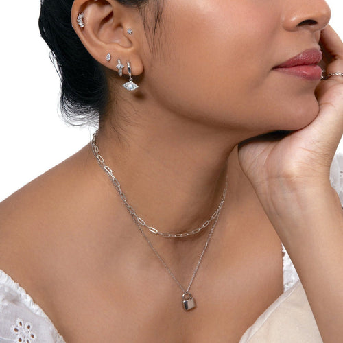 Paper Clip Chain Toggle Choker