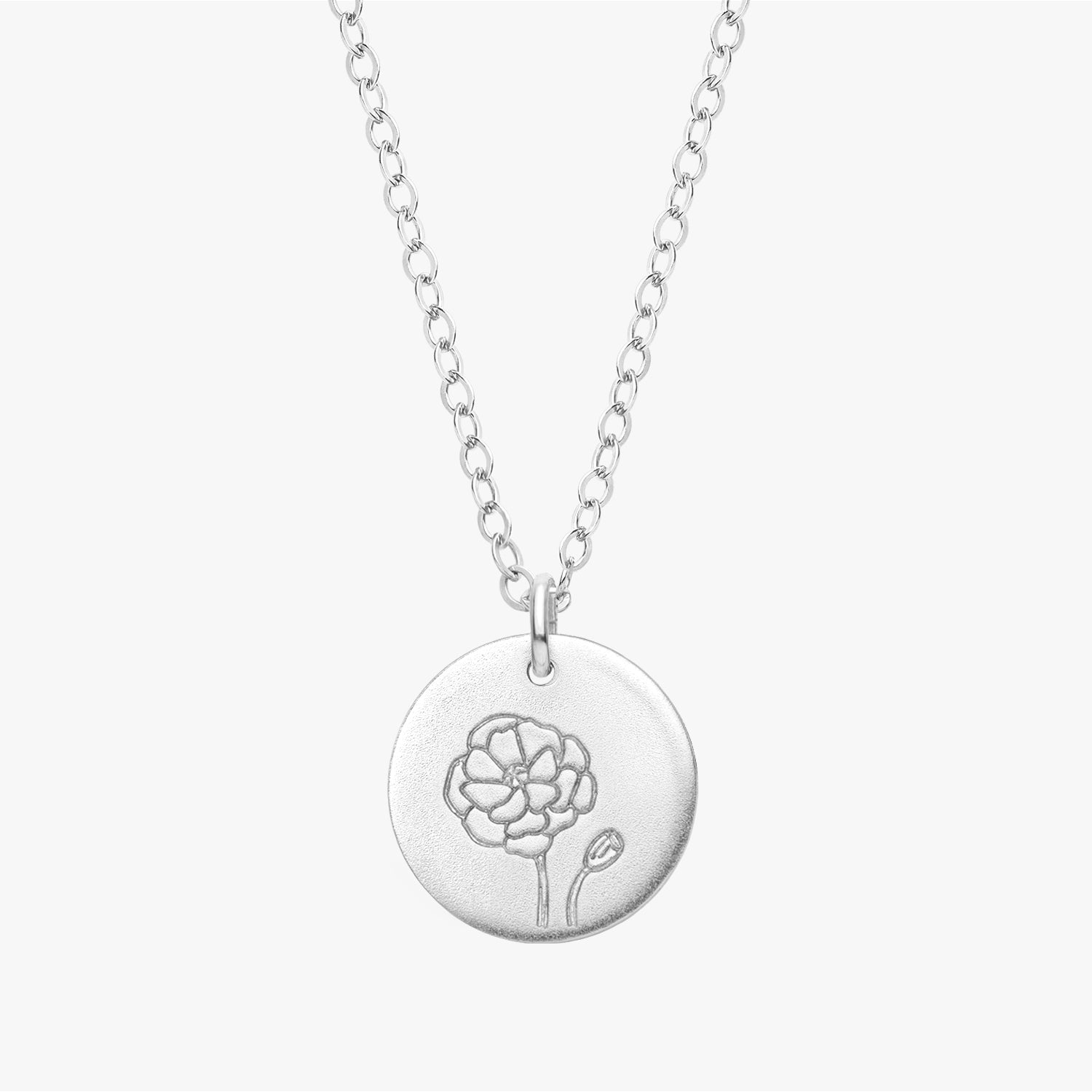 Personalized Birth Flower Necklace