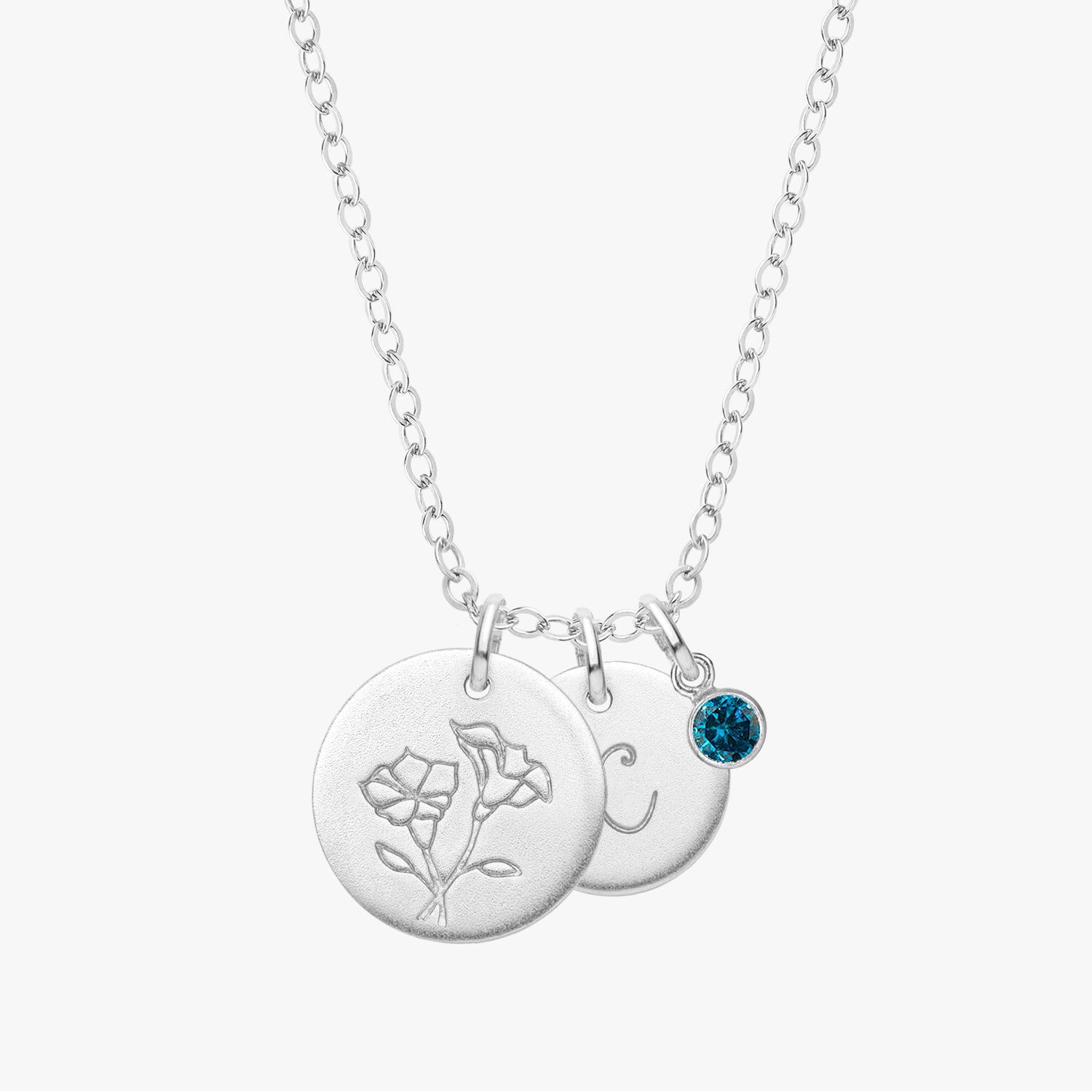 Personalized Birth Flower Necklace