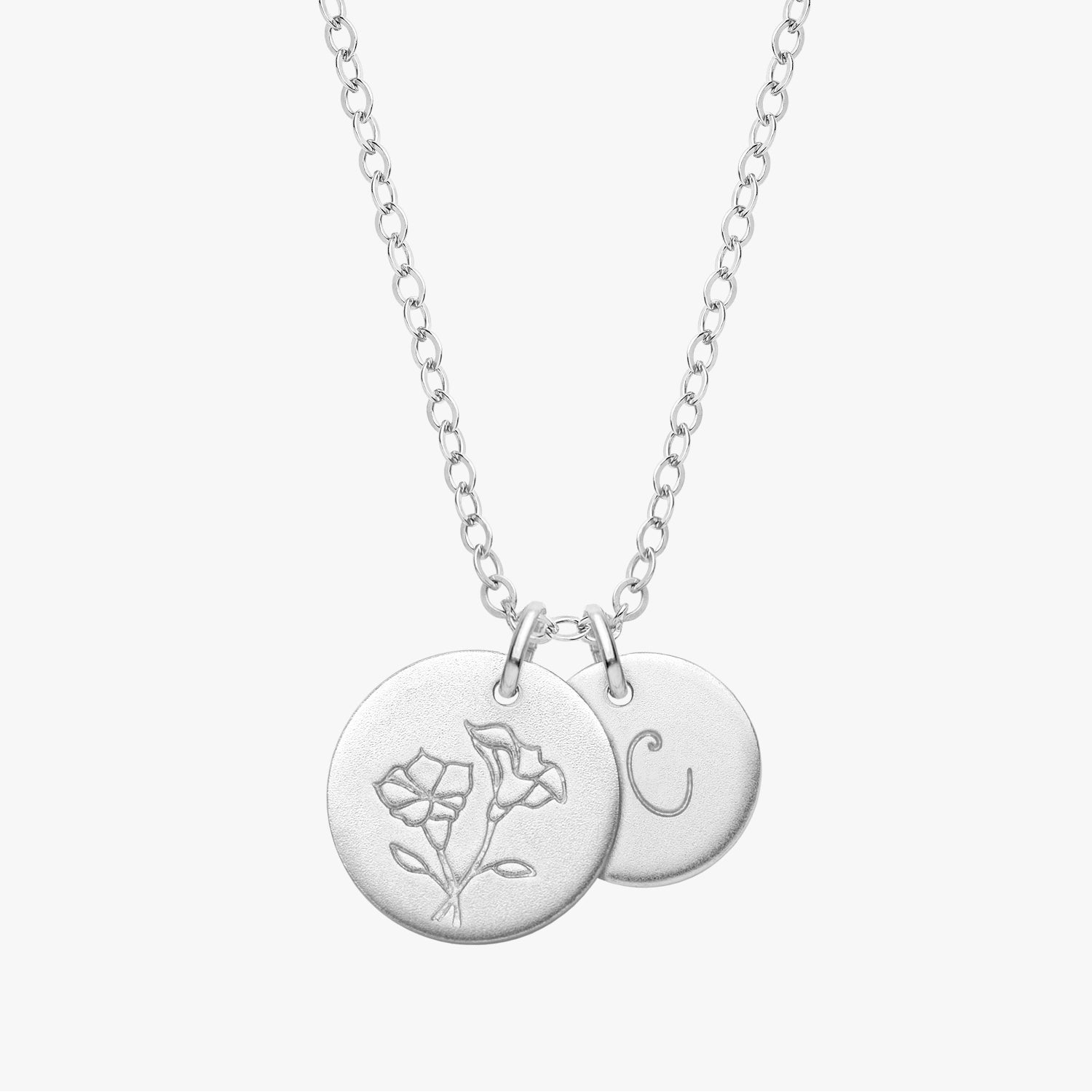 Personalized Birth Flower Necklace