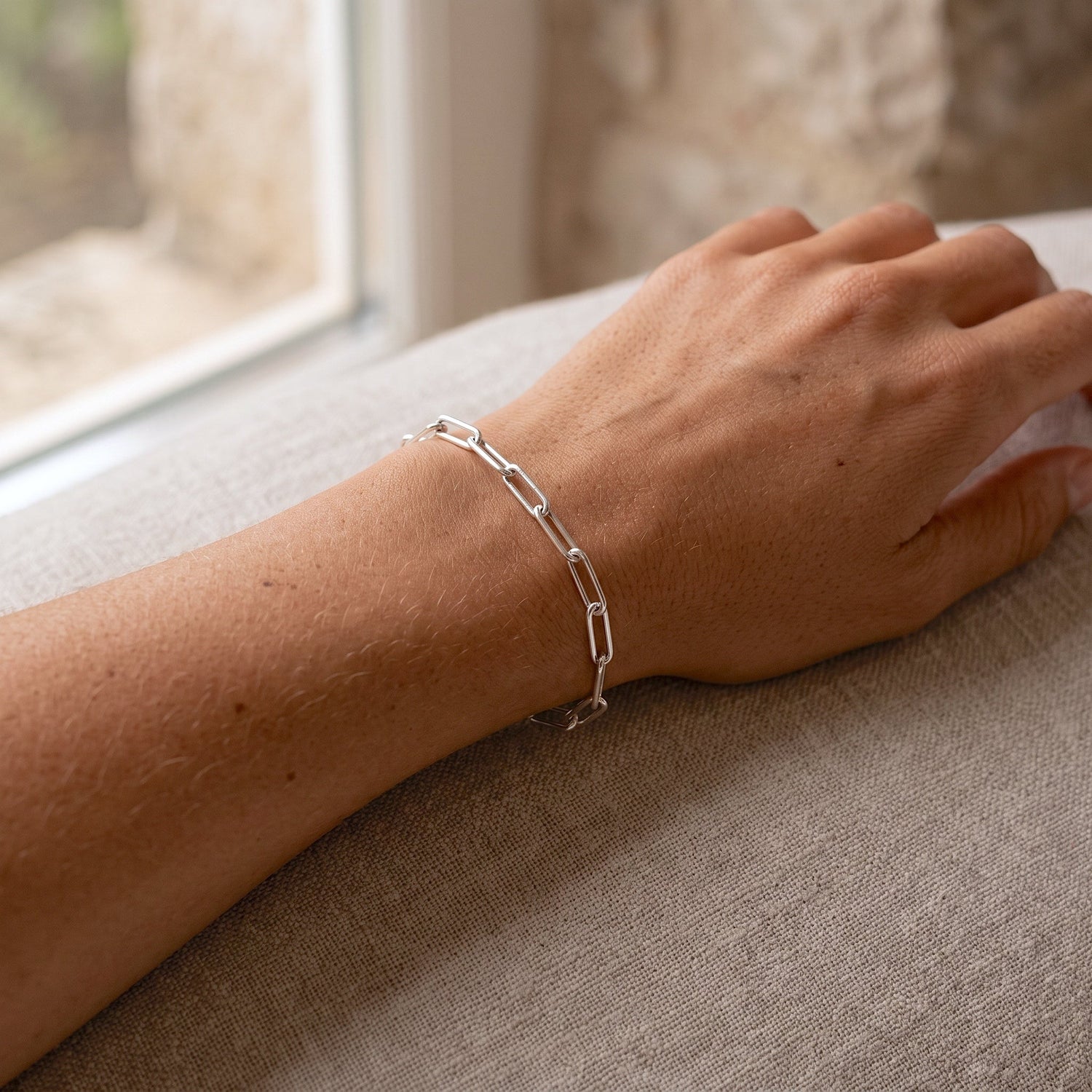 Muse Paper Clip Chain Bracelet