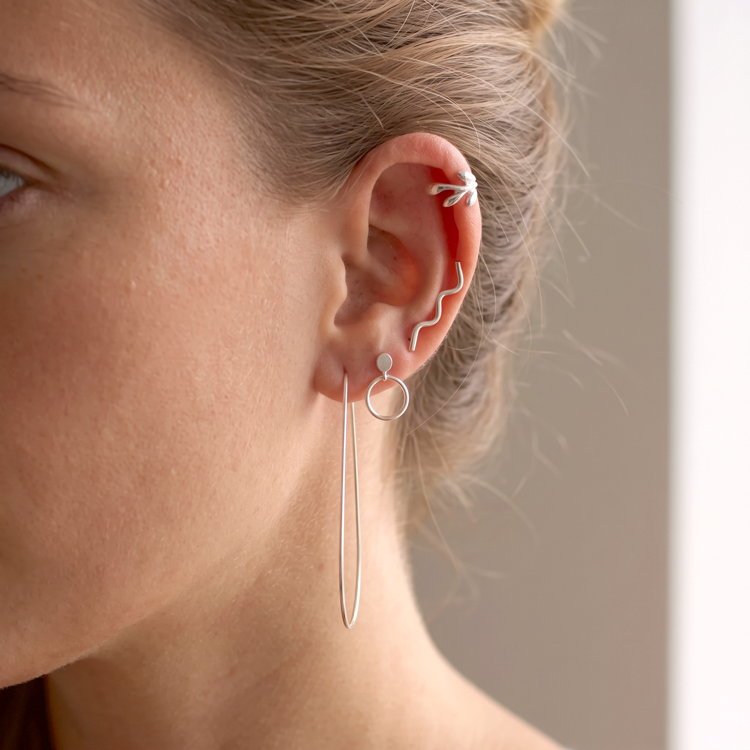 Statement Teardrop Hoop Earrings