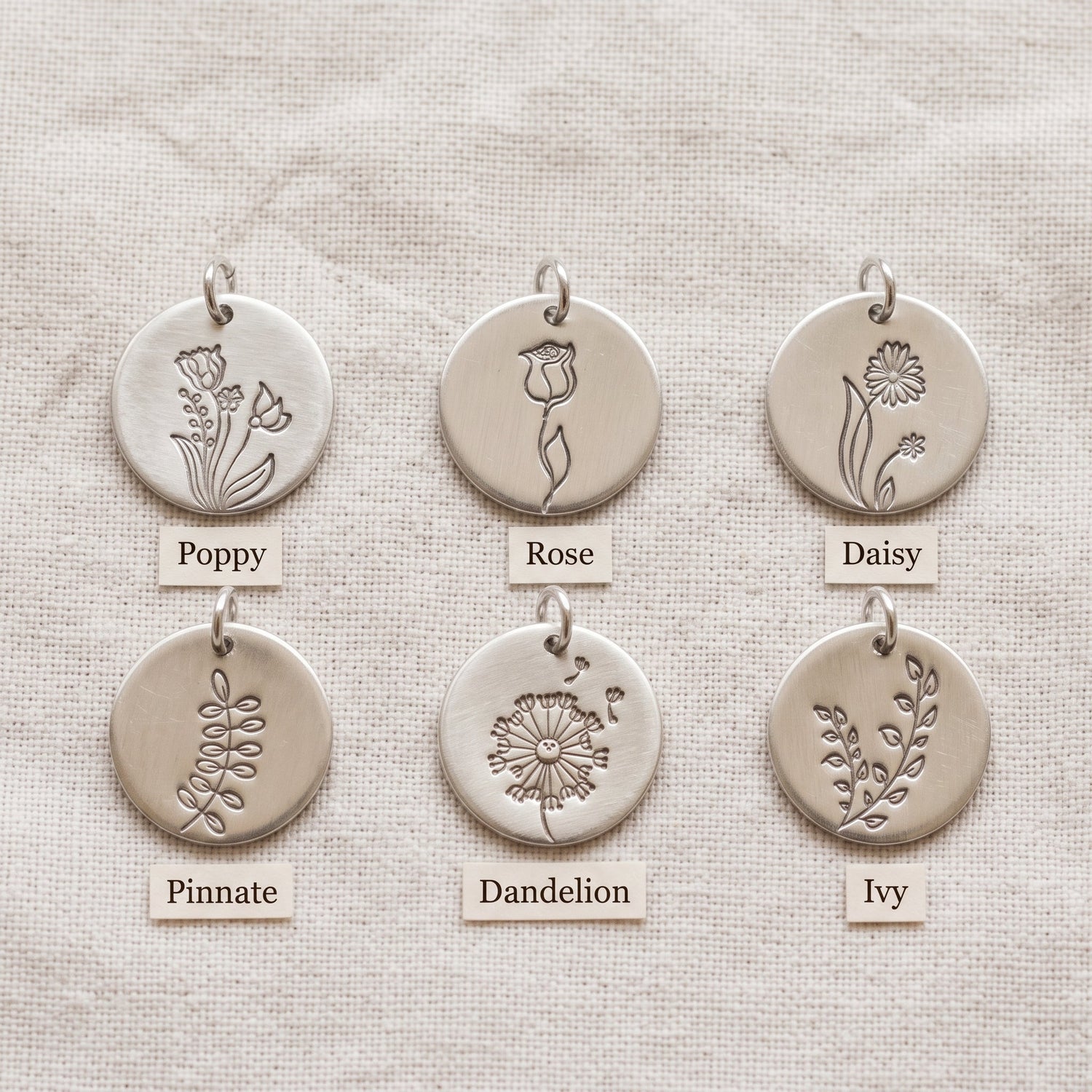 Personalized Floral Necklace