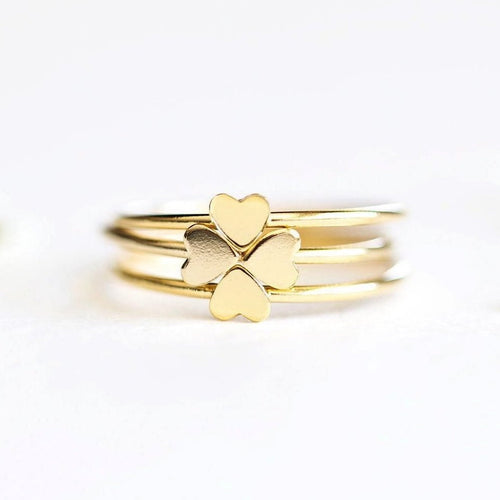 Double Gold Heart Ring