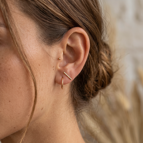 Sleeper Hoop Earrings