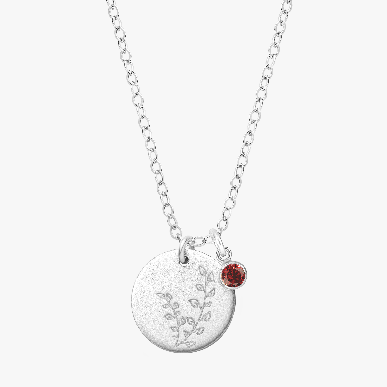 Personalized Floral Necklace