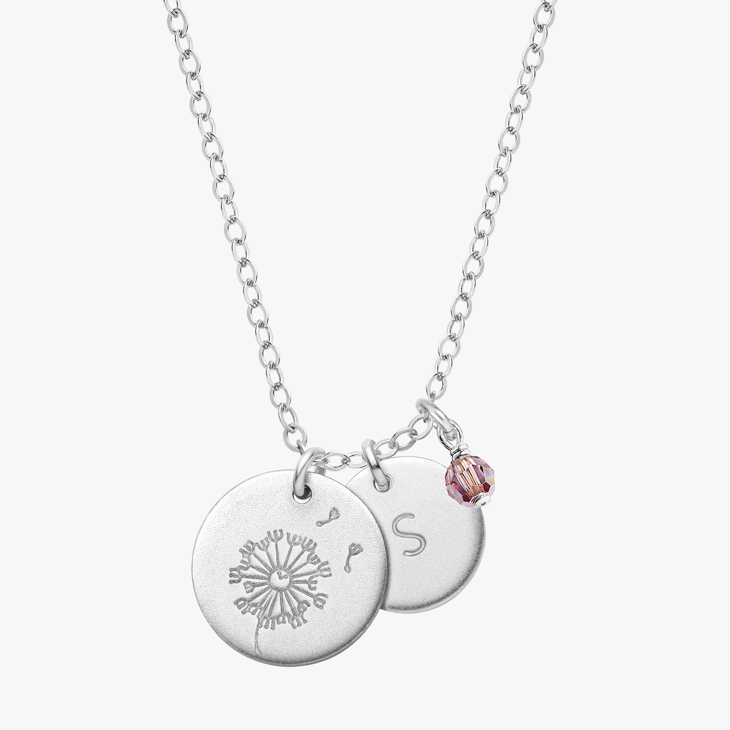 Personalized Floral Necklace