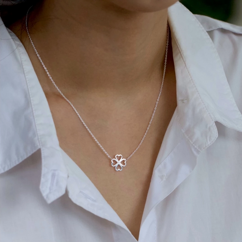 Clover Heart Necklace