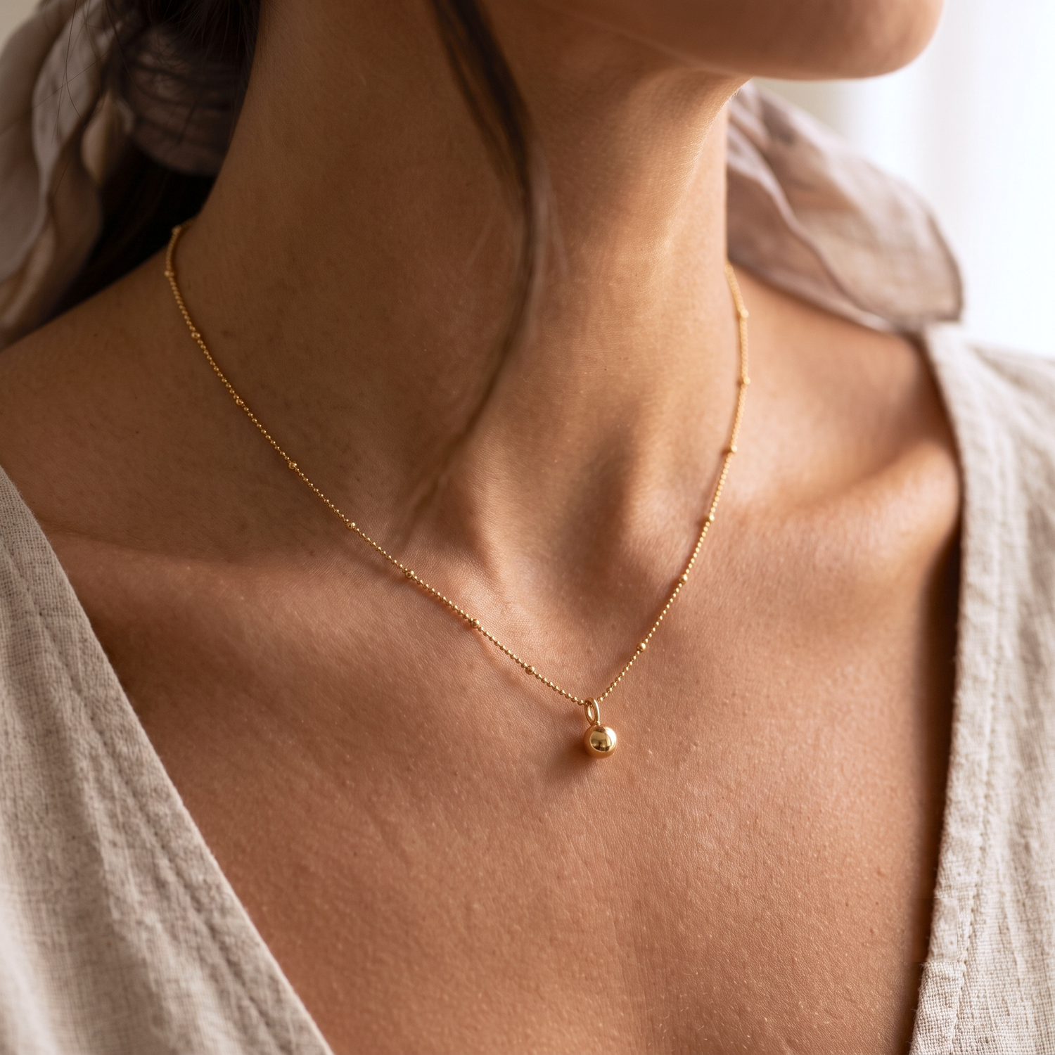 Ball Satellite Chain Necklace
