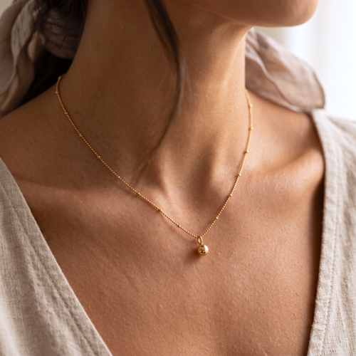 Ball Satellite Chain Necklace