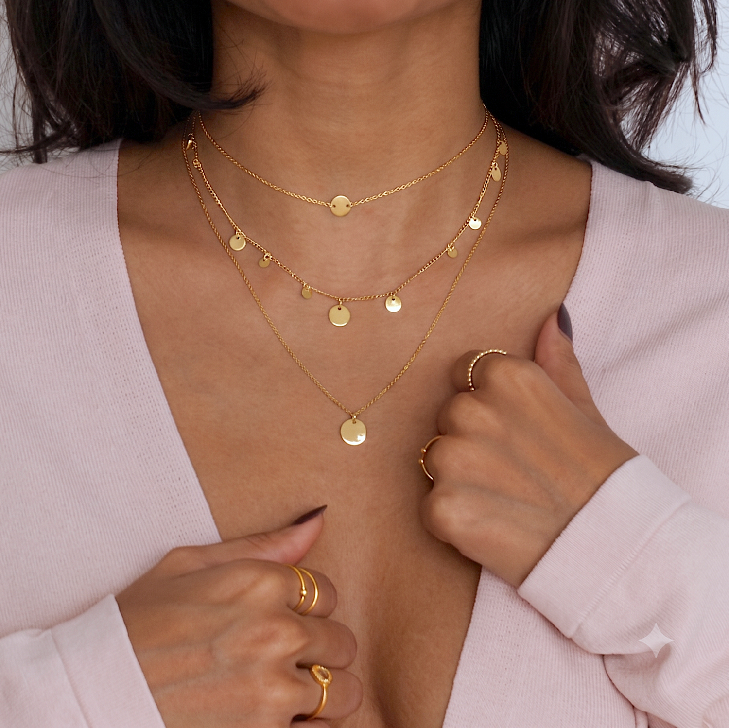 Ripple Charm Necklace