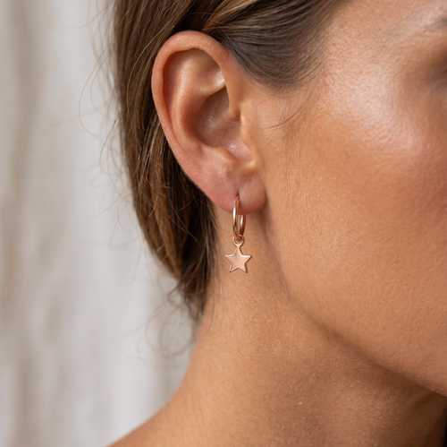Star Mini Hoop Earrings
