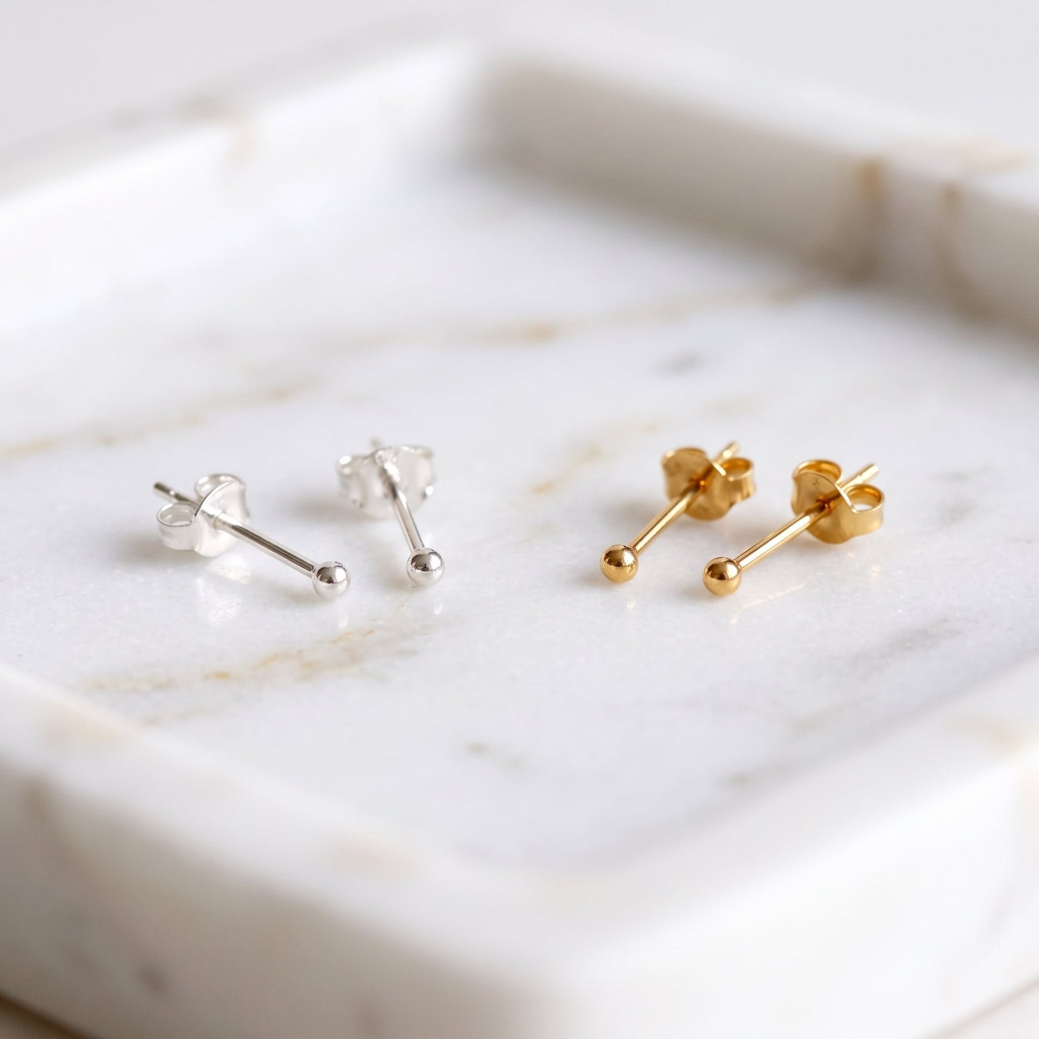 Mini Ball Stud Earrings