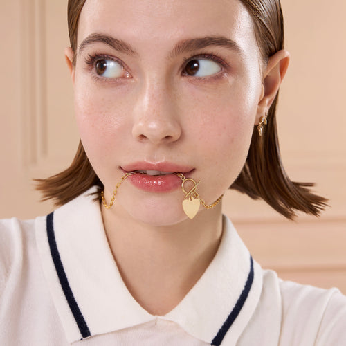 Boyfriend Link Toggle Heart Necklace