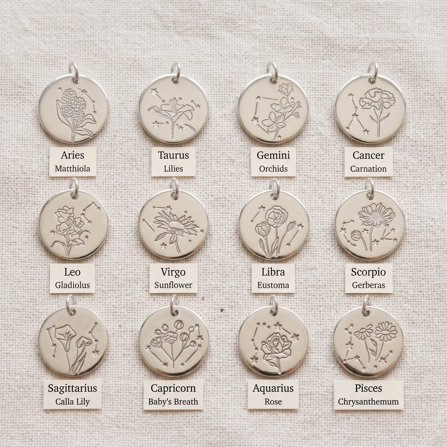 Personalized Stardust Bloom Necklace