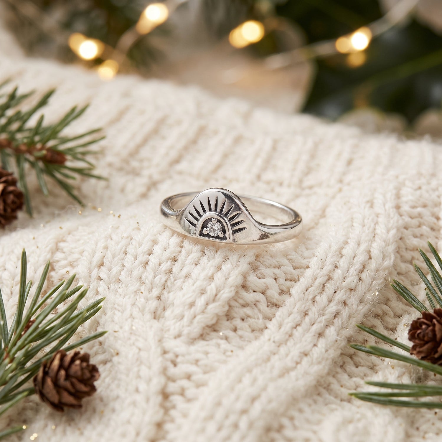 Sunrise Ring Silver