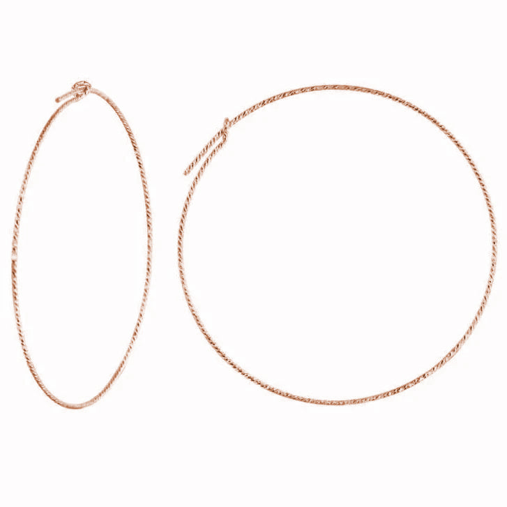 Sparkle Sleek Big Hoop Earrings