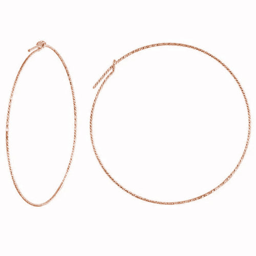 Sparkle Sleek Big Hoop Earrings