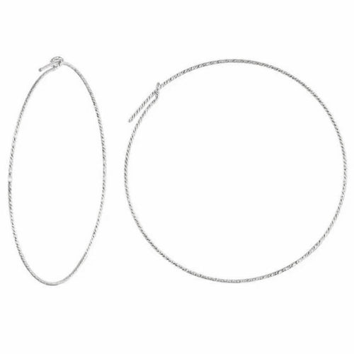 Sparkle Sleek Big Hoop Earrings