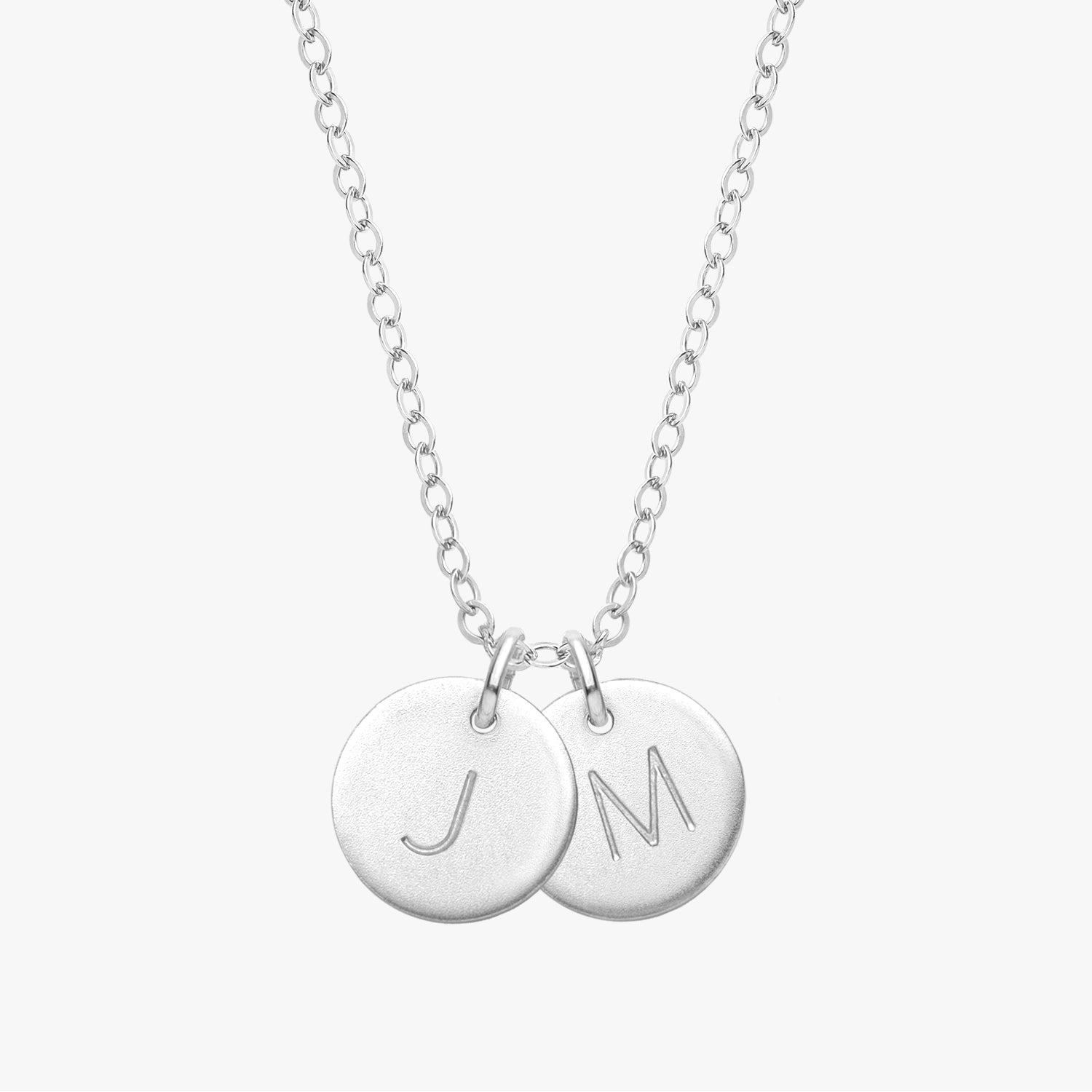 Personalized Initial Disc Necklace