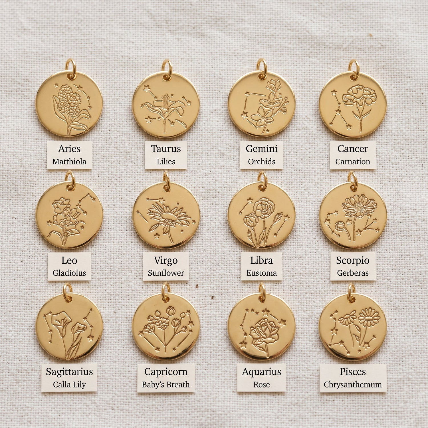Personalized Stardust Bloom Necklace