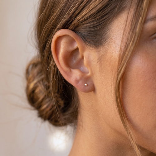 Mini Ball Stud Earrings