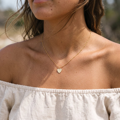 Personalized Heart Satellite Necklace