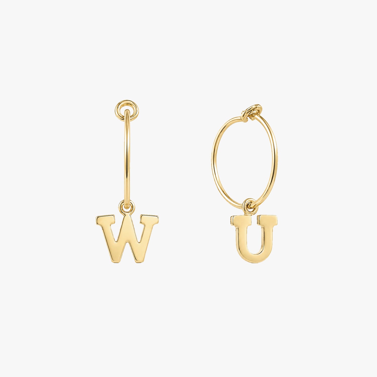 Personalized Letter Hoop Earrings
