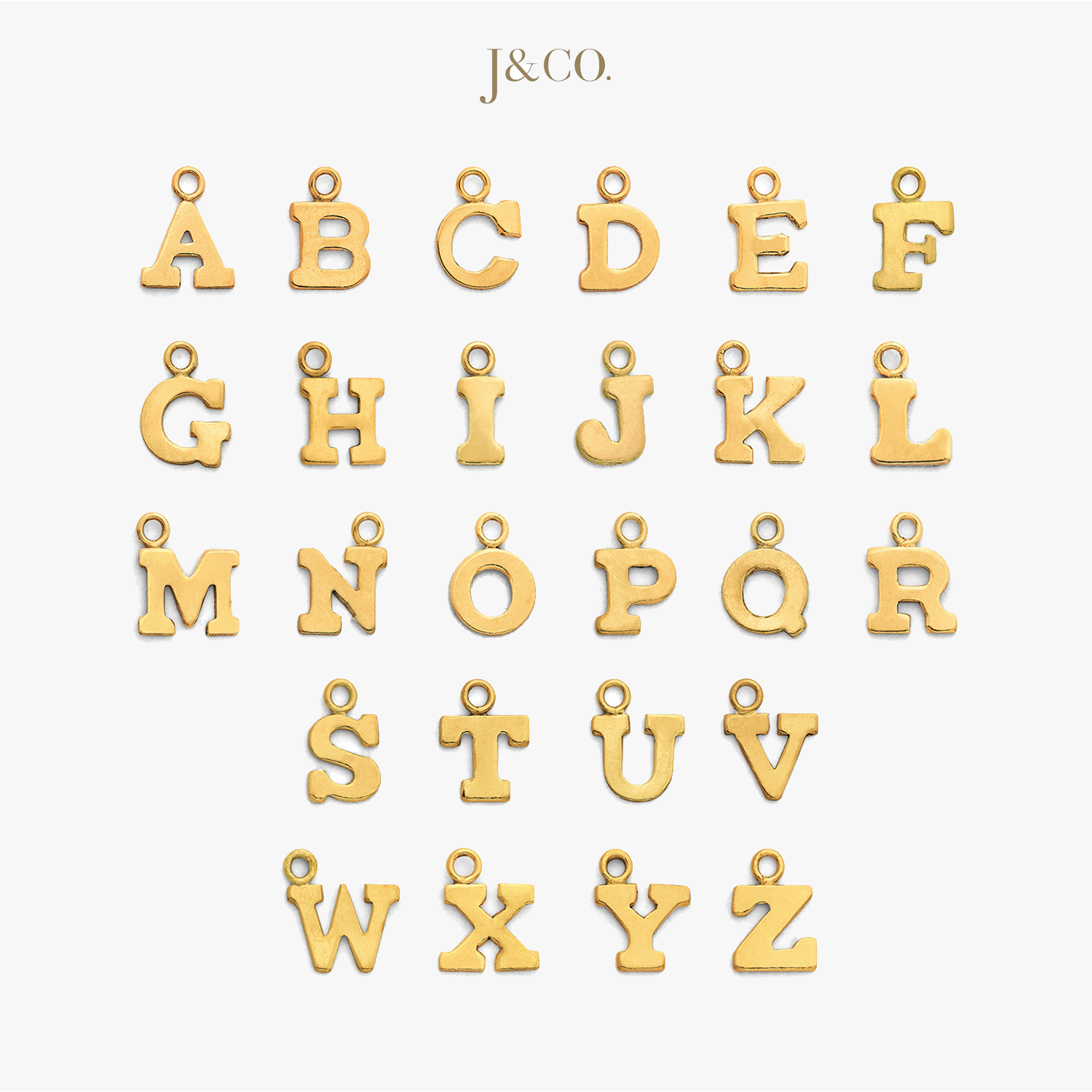 Personalized Letter Gold Ring