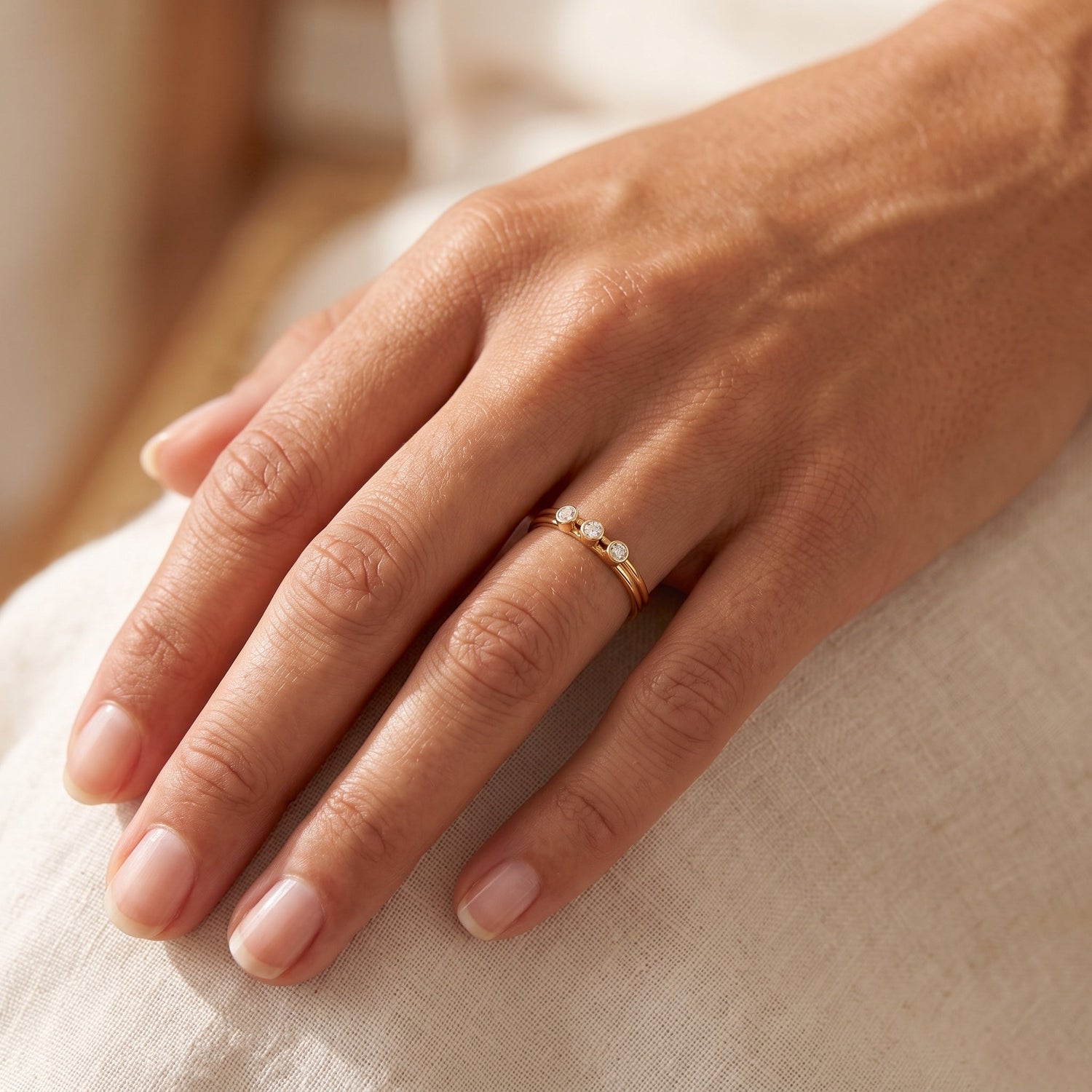 Sparkle Trio Mini Ring