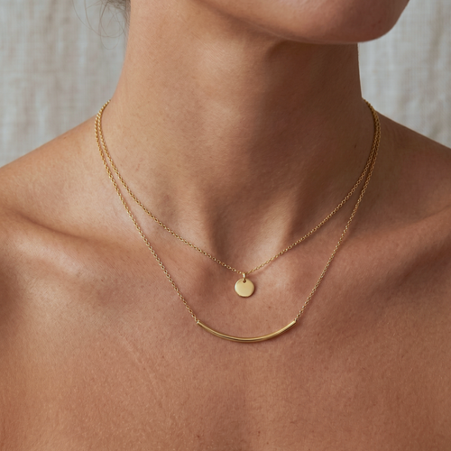 Chic Curve Bar Necklace