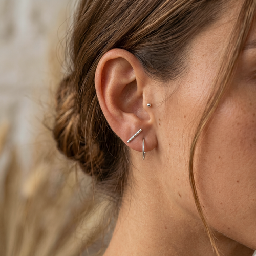 Sleeper Hoop Earrings